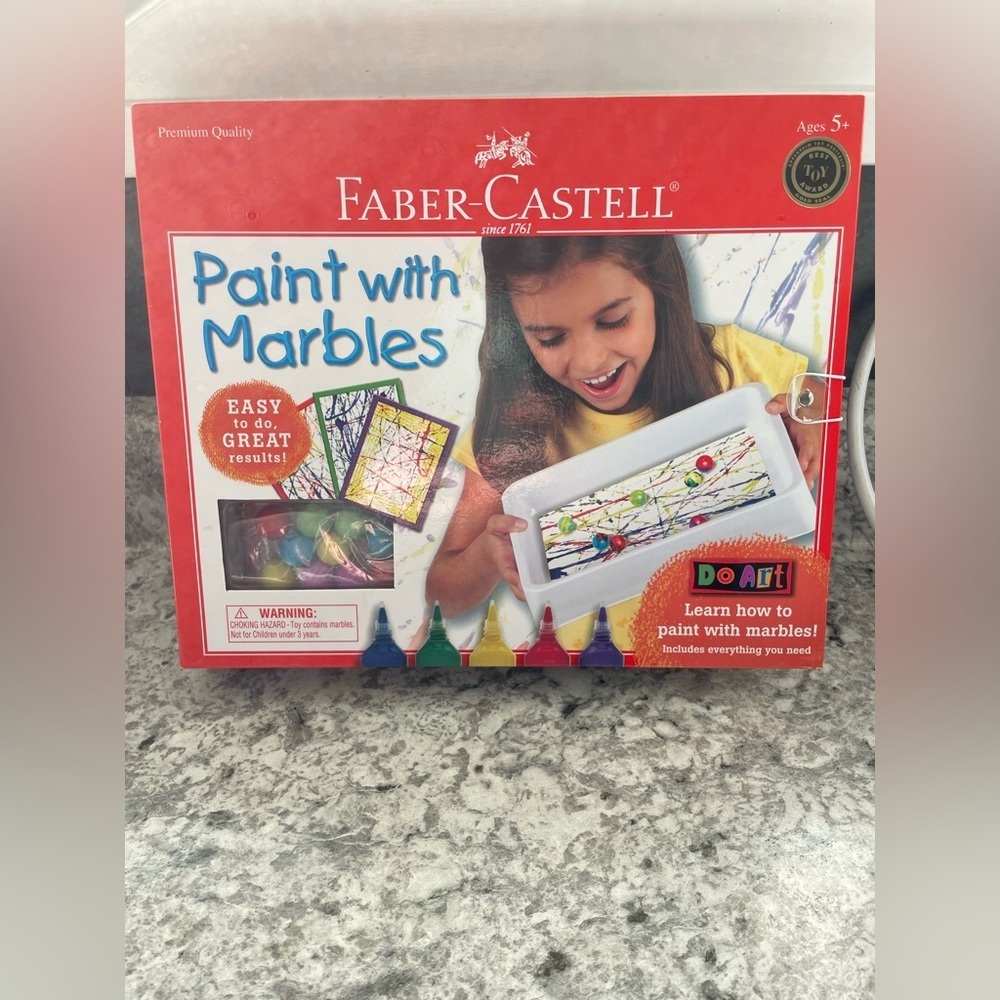 Paint with Marbles. Fabre-Castell Ages 5+. New